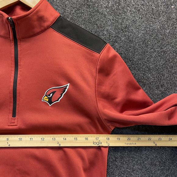 Arizona Cardinals Pullover Long Sleeve Shirt 1/4 Zip NFL Apparel - Picture 5 of 7